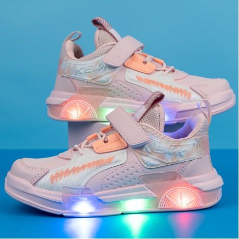 Pantofi Sport cu luminite Anica pink
