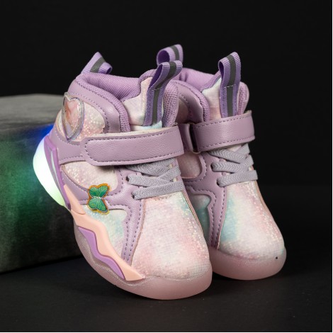 Pantofi Sport cu luminite Princess pink