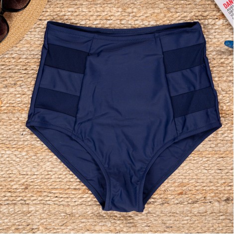Costum de baie Zina, bleumarin, 2 piese