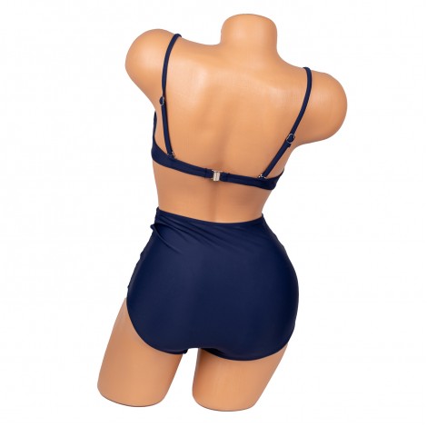 Costum de baie Zina, bleumarin, 2 piese
