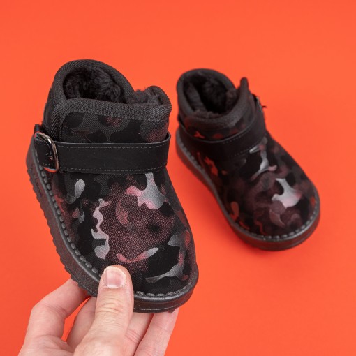 Ghete Dima rosii imblanite tip ugg