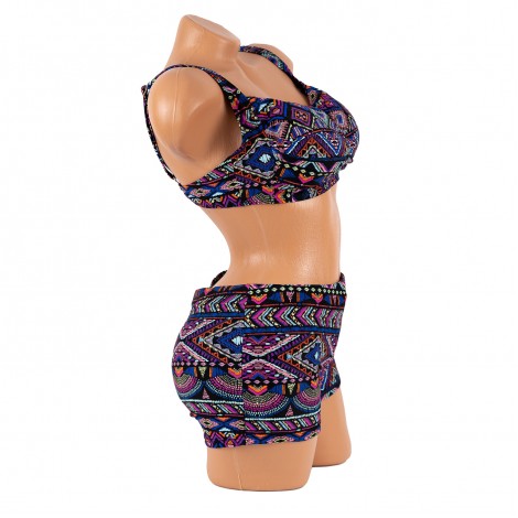 Costum de baie Renata, red, 2 piese cu boxeri