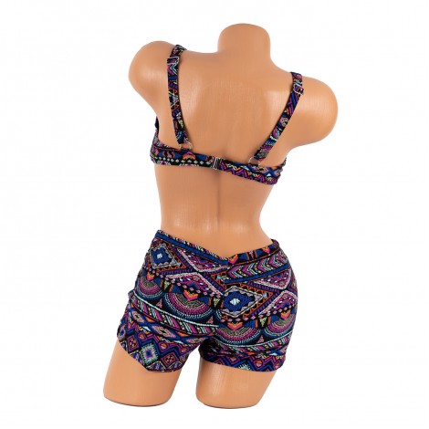 Costum de baie Renata, red, 2 piese cu boxeri