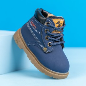 Ghete imblanite Comfy Star albastru