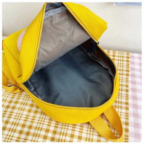 Ghiozdan gradinita Tigru, 1 compartiment, 23x20x10 cm, Negru/Galben, scoala