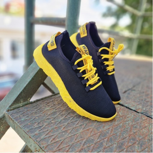 Pantofi Sport Warner black-yellow TopH