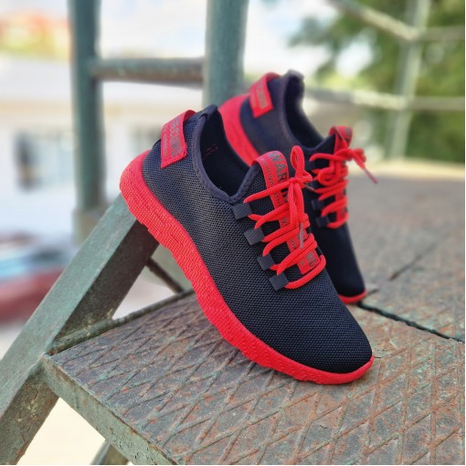 Pantofi Sport Warner black-red TopH