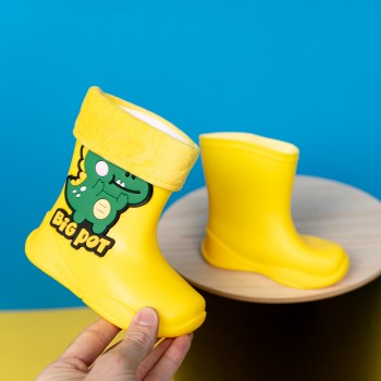 Cizme cauciuc Taffy galben, blanita detasabila, iarna/vara