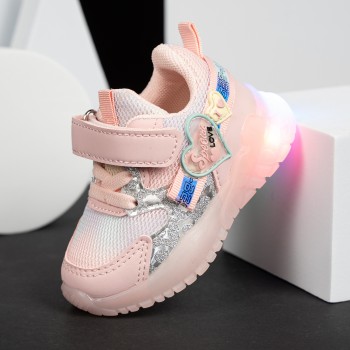 Pantofi Sport cu luminite Barby pink