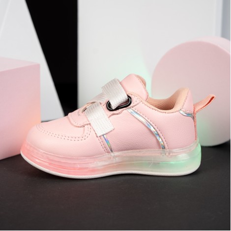 Pantofi Sport cu luminite Delix pink