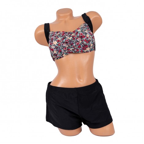 Costum de baie Brandusa, blue, 2 piese cu boxeri