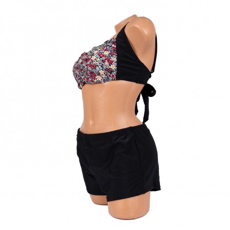 Costum de baie Brandusa, blue, 2 piese cu boxeri