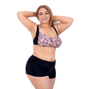 Costum de baie Brandusa, yellow, 2 piese cu boxeri